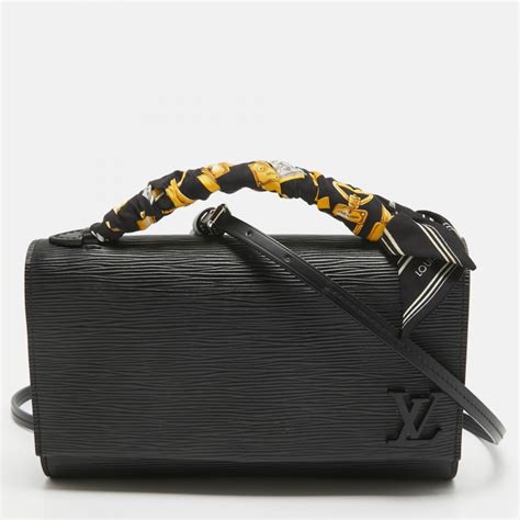 lv clery bag|LOUIS VUITTON Epi Clery Black 1482304 .